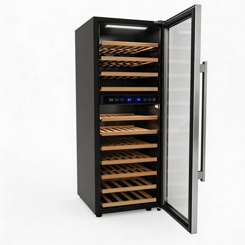 Winado 7 Cu.Ft. Dual Zone 73 Bottle Capacity Freestanding Wine